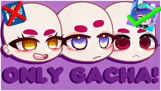How to make aesthetic custom eyes in Gacha II NO EDITING PROGRAM