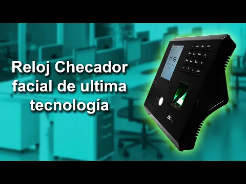 Download MP3 Reloj checador facial para control de acceso y asistencia, tecnología de luz visible, económico