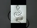 How draw a snake easy draw snake