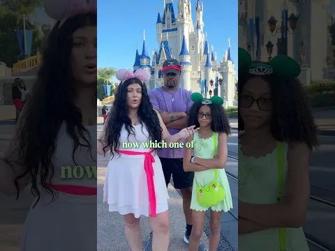 who won the dance battle? 👀🤣 #disneyworld @DisneyParks #princesstiana #shorts