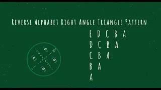 108 Alphabet Right Angle Triangle Pattern without any pre-defined method using while loop in Python