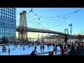 Domino Park Ice Skating Rink Williamsburg Holiday Walk NYC Christmas 2025