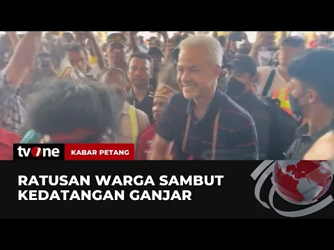 Tiba di Jayapura, Ganjar Disambut Meriah Pendukung