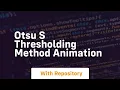 Otsu s thresholding method animation