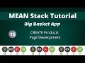 15 Angular CREATE Products Page Development MEAN Stack Tutorial NAVEEN SAGGAM