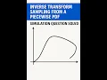 Inverse Transform Sampling from a Piecewise PDF Simulation Question Solved Step-by-Step