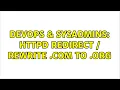 DevOps SysAdmins httpd Redirect Rewrite com to org 2 Solutions