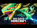 I Spent 100 Days as an ALPHA LEGENDARY TRAINER in Pokemon Minecraft VS my Rival Duos Cobblemon