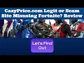 CazyPrice com Legit or Scam Site Misusing Fortnite Review
