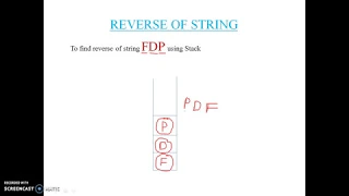 REVERSE PALINDROME USING STACK PRIYANKA GODSE