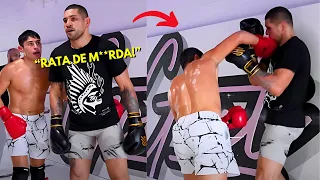 JOVEN ARROGANTE intenta NOQUEAR a Alex Pereira en un Sparring!