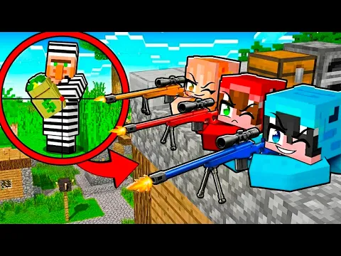 Video Thumbnail: Nos Convertimos en Familia de FRANCOTIRADORES SECRETOS en Minecraft