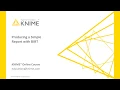 Export Data from a KNIME workflow into a BIRT report