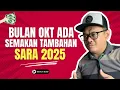 Download Lagu BULAN OKT ADA SEMAKAN TAMBAHAN SARA 2025!