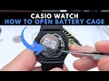 How to Open a Casio Watch Battery Cage Casio Watch Tutorials