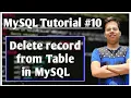Delete command in MySQL How to delete from table SQL Database