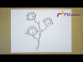 Cotton Plant Easy Drawing Tutorial