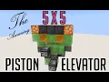 Minecraft 5x5 Elevator Made EASY