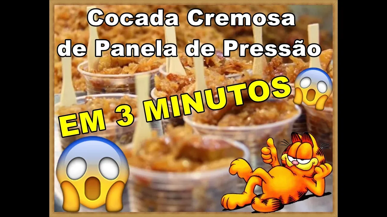 COCADA CREMOSA DE PANELA DE PRESSÃO FEITA EM 3 MINUTOS/OLHA COMO FICA A PANELA COM DÉBY & IAN