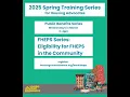 FHEPS series Eligibility for FHEPS in the Community
