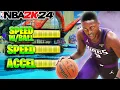 NBA 2K24 Best Build Attributes Acceleration vs Speed vs Speed with Ball in 2K24