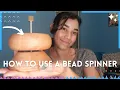 How to use a bead spinner Tutorial time Seed Beads Jewelry making Small business owner