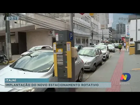 Começa implantação do novo estacionamento rotativo de Itajaí