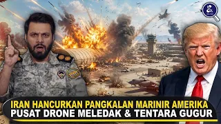 PANGKALAN AMERIKA HANCUR LEBUR..!! Iran lancarkan serangan balasan ke pusat drone AS