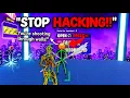 I Used Fortnite Cheats to TROLL Kids in BoxFights THEY RAGED
