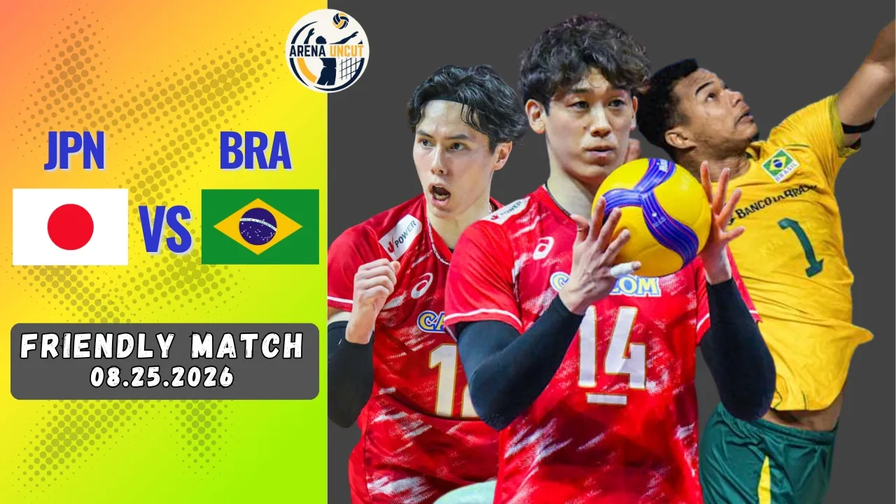 JAPAN 🇯🇵 vs 🇧🇷 BRAZIL | Friendly Match 08/25/2026 #volleyball