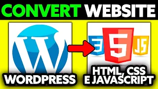 How To Convert WordPress Website Into HTML CSS and JavaScript 2025 - Step by Step