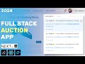 Build an Online Auction App with Notifications Next js Shadcn Typescript Drizzle ORM