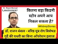 Kidney stone size you can pass at home Non - Surgical Treatment of Kidney Stones Dr Rajan Bansal