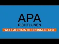 Download Lagu APA-richtlijnen 7e editie: Webpagina