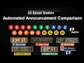 Rare NYC Subway Announcements - 23 Street Station Announcement Comparison 1993 to 2019
