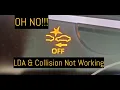 2018-2021 Toyota Camry LDA and Collision Warning lights on - How to fix