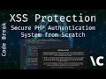 Cross Site Scripting Protection XSS - Secure PHP Authentication System from Scratch Ep 6