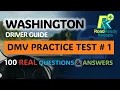 Washington Driver Guide - Practice Test 100 DMV Practice Questions Answers RoadReadyRecaps