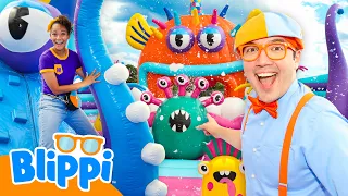 Blippi & Meekah Underwater Hide and Seek! 🦀