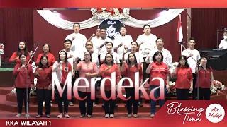 blessing time berkibarlah bendera negeriku gombloh kka wilayah 1