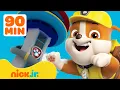 PAW Patrol Rubble s Lookout Tower Rescues w Chase 90 Minute Compilation Rubble Crew