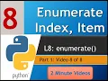 8 Enumerate for Python Lists 8 or 8