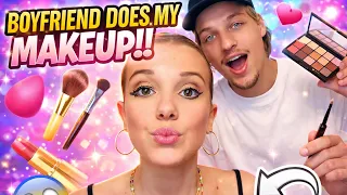 Boyfriend does my Makeup Challenge By Millie Bobby Brown