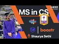 Masters in Computer Science from NYU Shaurya Sethi