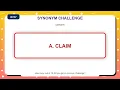 Synonym Challenge Similar Words Quiz Practice