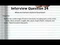 TOP 50 Python Interview Questions Answers Freshers Experienced Candidates Crack Interviews