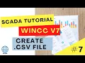 Scripting example to create csv file with cyclic data export - HMI SCADA WinCC V7 Tutorial
