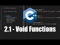 How To Make Void Functions in C - 2 1