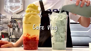 (Sub)💛🍀보고 있으면 마음이 편안해지는 카페 브이로그🍀💛/ cafe vlog / 카페 브이로그 / asmr / nobgm 