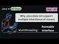 Java Runnable Interface Explained with Example Implementing Threads in Java DAY - 25 Part